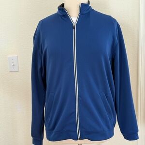 Pebble Beach Blue Zip-Up Jacket XL unisex